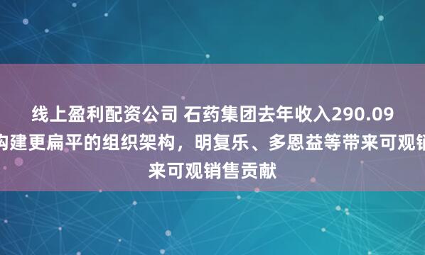 线上盈利配资公司 石药集团去年收入290.09亿元，构建更扁平的组织架构，明复乐、多恩益等带来可观销售贡献