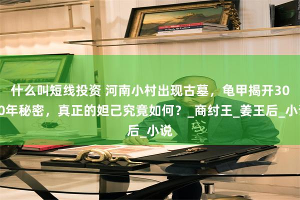 什么叫短线投资 河南小村出现古墓，龟甲揭开3000年秘密，真正的妲己究竟如何？_商纣王_姜王后_小说