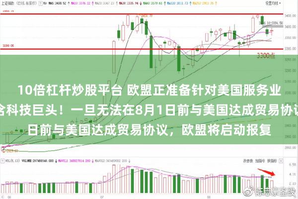 10倍杠杆炒股平台 欧盟正准备针对美国服务业潜在报复清单，包含科技巨头！一旦无法在8月1日前与美国达成贸易协议，欧盟将启动报复