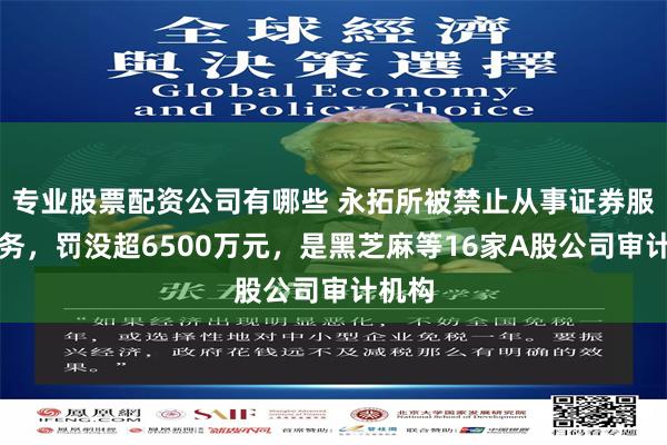 专业股票配资公司有哪些 永拓所被禁止从事证券服务业务，罚没超6500万元，是黑芝麻等16家A股公司审计机构
